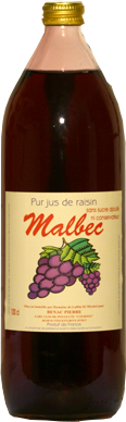 Artisan organic grape juice